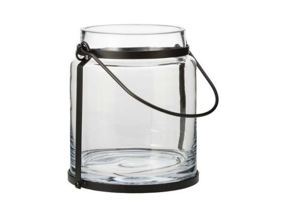 Smith & Hawken Glass Hurricane Lantern Candle Holder