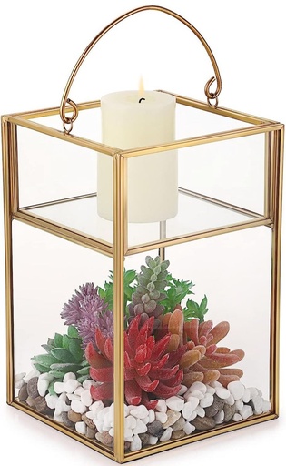  Gold Geometric Lanterns 