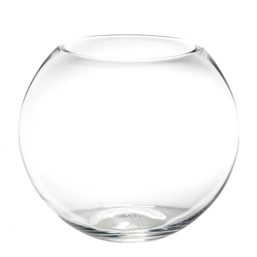 Small Vases Bubble Fish Bowl Decorative Clear Glass with Sturdy Base