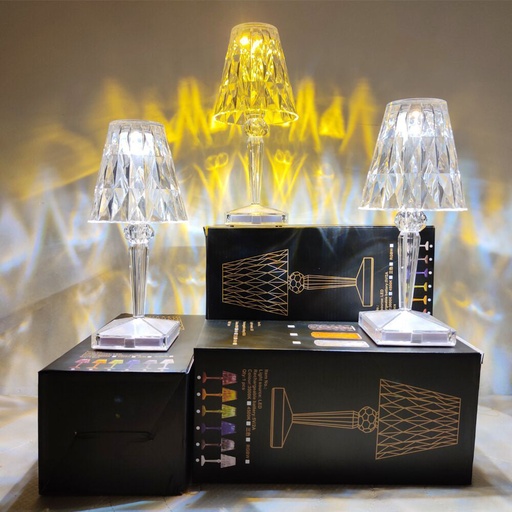 CRYSTAL DIAMOND ACRYLIC TABLE LAMP