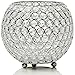Modern globe ball shape crystal bead candle holder flower stand wedding centerpiece for wedding event plan decoration 10cm