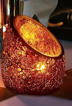 Brown Slanted Mosaic Bowls